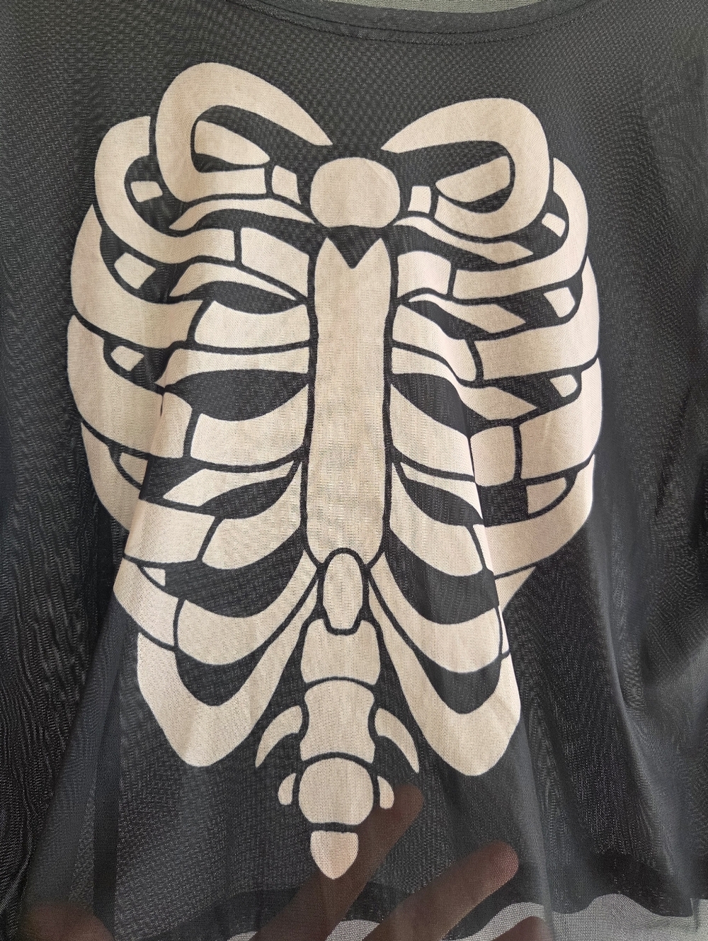 Sheer Mesh Ribcage Shirt 2XL - Picture 2 of 5